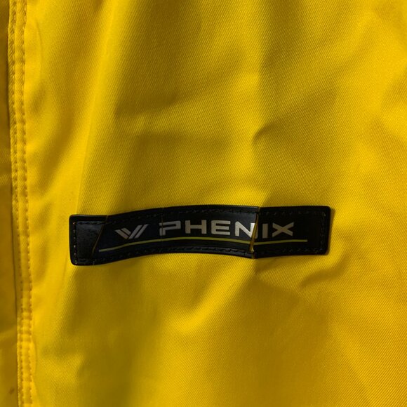 Vintage Men's Phenix Snowboarding Jacket Size L Yellow Full Zip Adj Cuffs Skiing - Picture 12 of 16